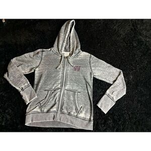 Zen by J. America Womens Whiteland Warriors Faded Gray Hoodie Size‎ XL Distress